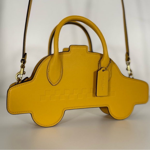 Coach Yellow Taxi-Shaped Women's Bag - Picture 3 of 8